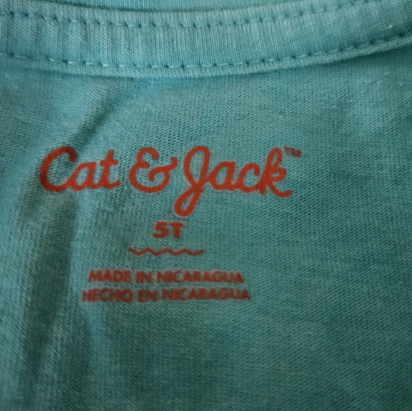 Girls | Tank Top | 5T | Cat & Jack | Flamingo | Teal | Summer | Target | Toddler - Picture 3 of 4